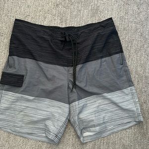 Black and Gray Men’s Swimtrunks